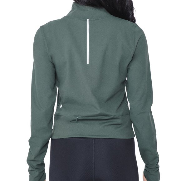 90 Degree by Reflex Workout Jacket Forest Teal Sz X Small ~ XL NWT - Picture 3 of 5